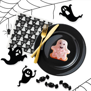 Serviette En Papier Fantômes mignons Araignées Spider Webs Hallowe
