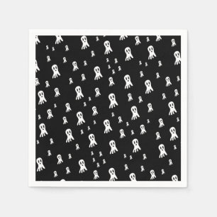 Serviette En Papier Fantômes Sombres d'Halloween