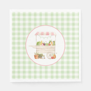 Serviette En Papier Farmers Market Vegetable Stand Anniversaire