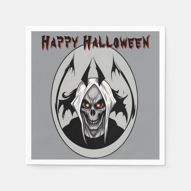 Serviette En Papier Faucheuse Grim De Papier De Lame Des Yeux (Devant)