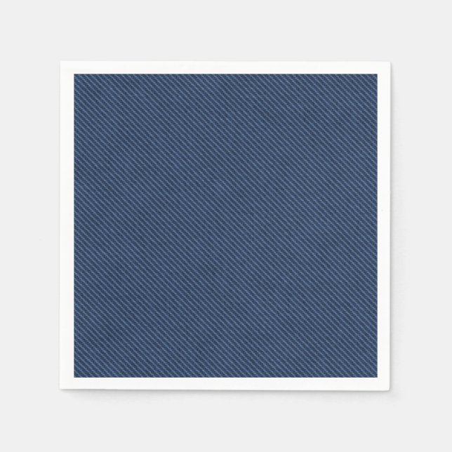 Serviette En Papier Faux Blue Jeans Fabric serviettes (Devant)