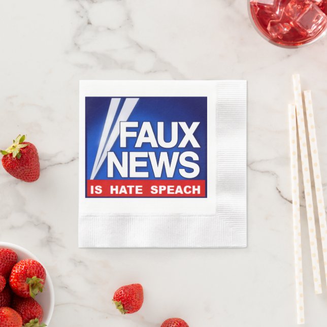 Serviette En Papier Faux News (En situation)
