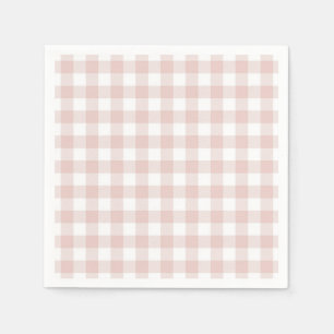Serviette En Papier Faye et Lauren carreau à tartan