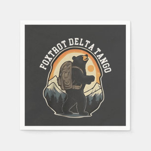 Serviette En Papier FDT résister à l'ours Foxtrot Delta Tango