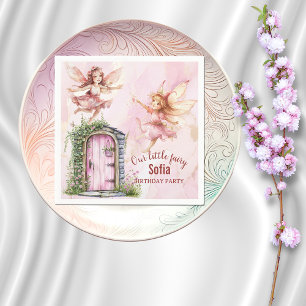 Serviette En Papier Fée à thème Whimsical fête d'anniversaire