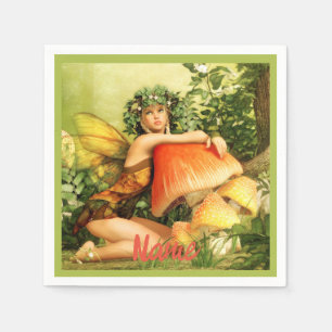 Serviette En Papier Fée des champignons Thunder_Cove