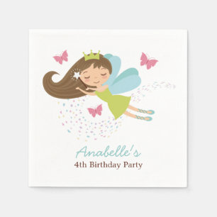 Serviette En Papier Fée mignonne Princesse Filles Anniversaire