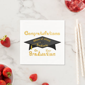 Serviette En Papier Félicitations à la promotion 2026 diplômée de la c