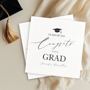 Serviette En Papier Félicitations à notre remise de diplômes Fête de f