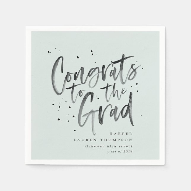 Serviette En Papier félicitations aux serviettes du parti des diplômés (Devant)