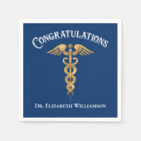 Félicitations Docteur Médecin Caduceus