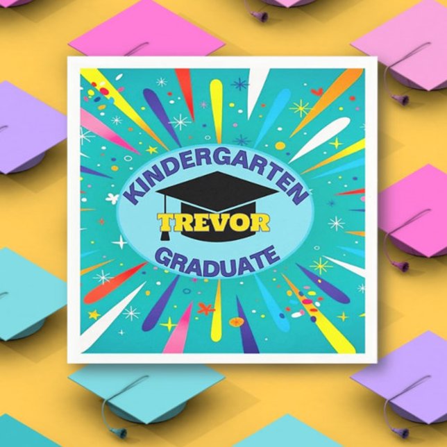 Serviette En Papier Félicitations ! Fête de fin d'études en maternelle (Créateur téléchargé)