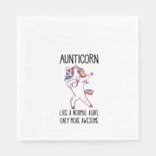 Serviette En Papier Femen Unicorn Tante Tante Tante Comme une Tante No