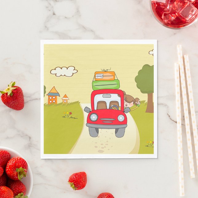 Serviette En Papier Femme En Voiture (Créateur téléchargé)