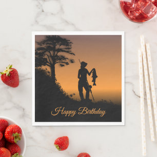 Serviette En Papier Femme Fisher à Dusk Personal