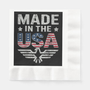 Serviette En Papier Femmes du 4 juillet Hommes Drapeau américain patri