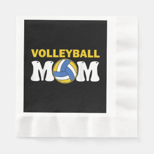 Serviette En Papier Femmes Volleyball Maman Chemise Jeu Jour Joueur am