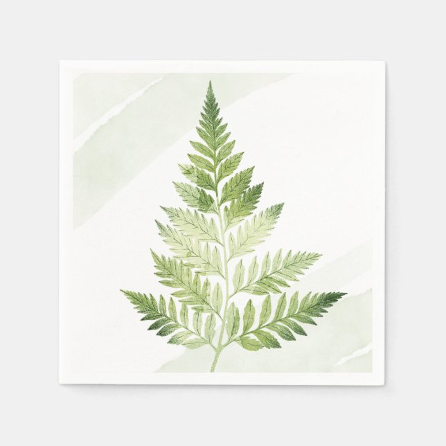 Serviette En Papier Ferme verte minimaliste (Devant)