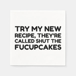 Serviette En Papier Fermer La Citation Drôle Des Fucupcakes