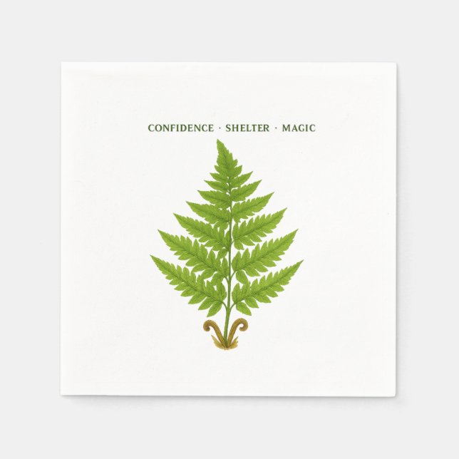 Serviette En Papier Fern Signification (Devant)