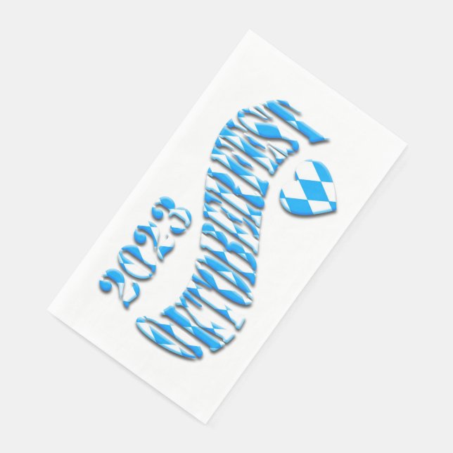 Serviette En Papier Festival allemand de la bière Oktoberfest 2023 (Coin)