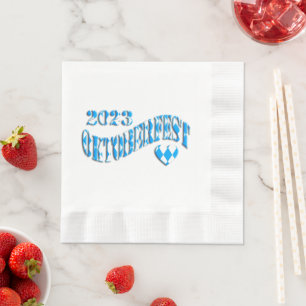Serviette En Papier Festival allemand de la bière Oktoberfest 2023