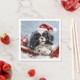 Serviette En Papier Festival de Noël de Chien Chin Japonais