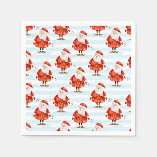Serviette En Papier Festive Cute Santa Claus