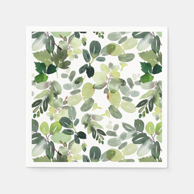 Serviette En Papier Festive Holly Berry Fête de Noël (Devant)
