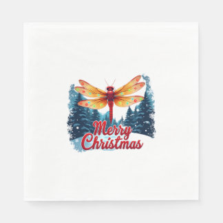 Serviette En Papier Festive Lights de libellules