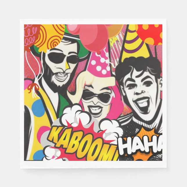 Serviette En Papier Fête (Devant)