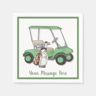 Serviette En Papier Fête à thème de golf pour les hommes