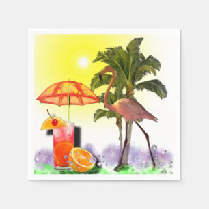Serviette En Papier Fête Aloha 