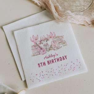 Serviette En Papier Fête Anniversaire de enfant Wild West Cowgirl