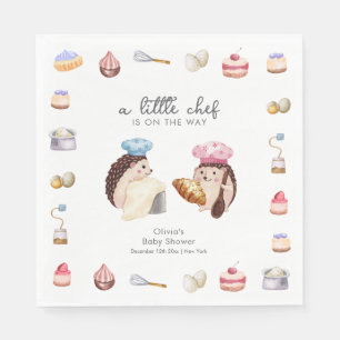 Serviette En Papier Fête bébé Hérisson Mignon Fantaisiste Cuisinier Bo