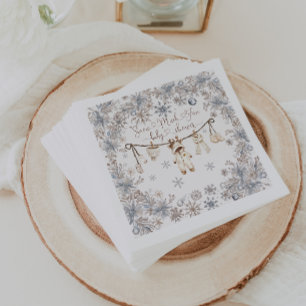 Serviette En Papier Fête bébé Neige d'hiver Beaucoup d'amusement