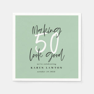 Serviette En Papier Fête d'anniversaire à 50 ans