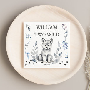 Serviette En Papier Fête d'anniversaire à thème Deux loups sauvages im