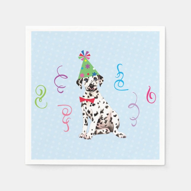 Serviette En Papier Fête d'anniversaire Dalmatie Napkins (Devant)