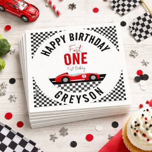 Serviette En Papier Fête d'anniversaire de 1 an pour garçon - Fast One