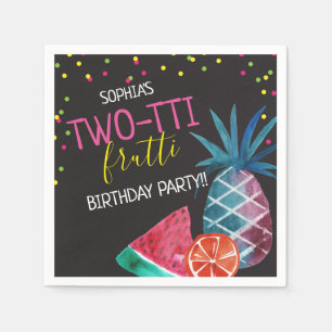 Serviette En Papier Fête d'anniversaire de 2 ans de Two-tti Frutti Gir