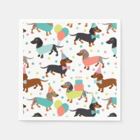 Fête d'anniversaire de Dachshund