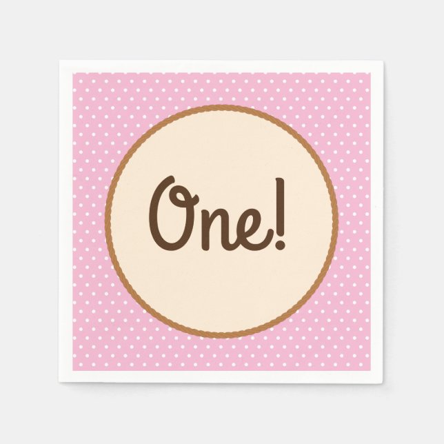 Serviette En Papier Fête d'anniversaire de la fille (Devant)