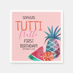 Serviette En Papier Fête d'anniversaire de l'enfant de Tutti Frutti