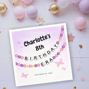 Serviette En Papier Fête d'anniversaire de l'époque de l'amitié Bracel