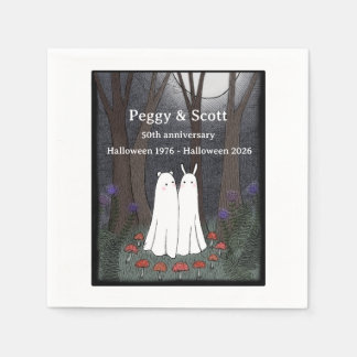 Serviette En Papier Fête d'anniversaire de mariage gothique Nom person