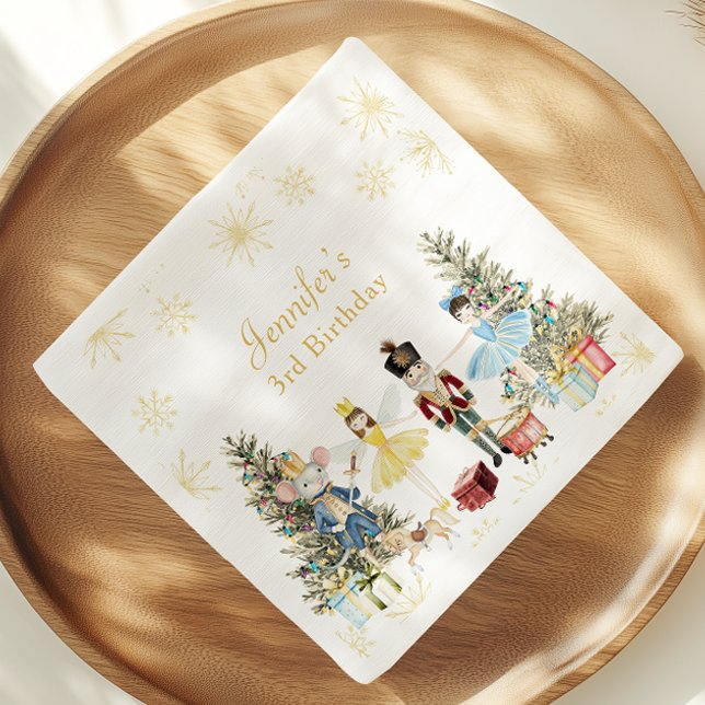 Serviette En Papier Fête d'anniversaire de Nutcracker (Créateur téléchargé)