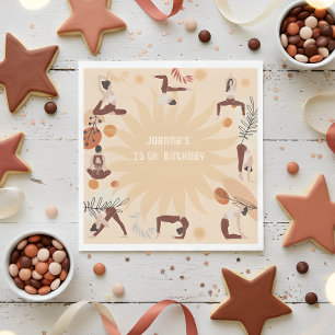 Serviette En Papier Fête d'anniversaire de Yoga