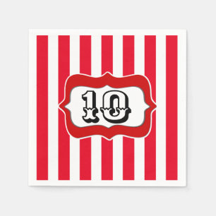 Serviette En Papier Fête d'anniversaire du carnaval do-it-yourself âge