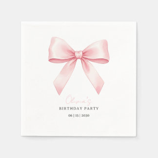 Serviette En Papier Fête d'anniversaire élégante et minimaliste avec u